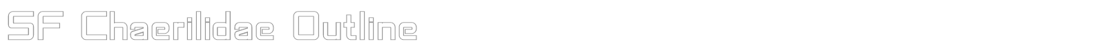 SF Chaerilidae font preview